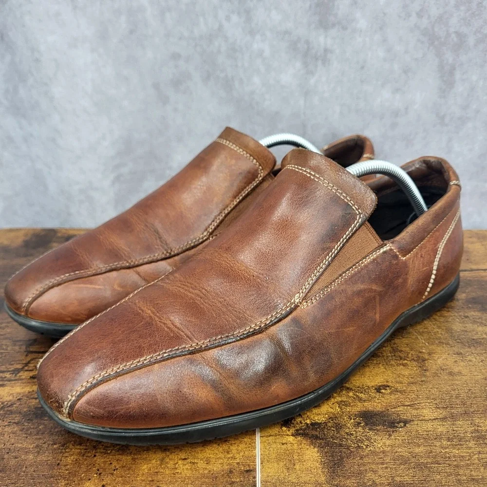 Cole Haan Air Loafer Mens Size 11 M‎ Brown Leather Slip On C11015 Comfort Shoes